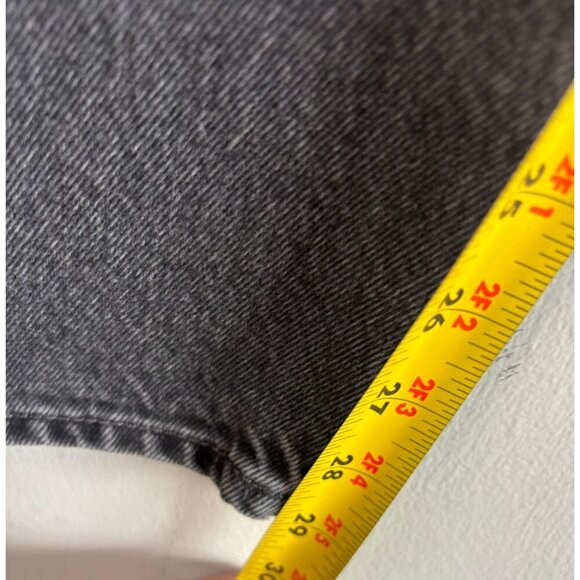 VTG Levi’s 501 Mens Button Fly Big E Red Tab Jeans Black Gray Denim Size W29 L30 - Picture 9 of 13